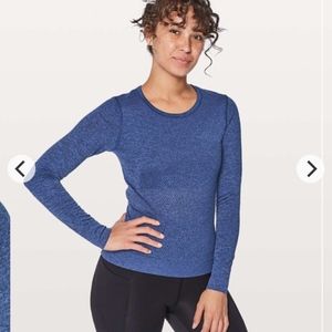 Lululemon Breeze by Long Sleeve Blazer Blue